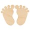 Pair of Wood Baby Footprints, Multiple Sizes, Shower/Nursery Decor |Woodpeckers